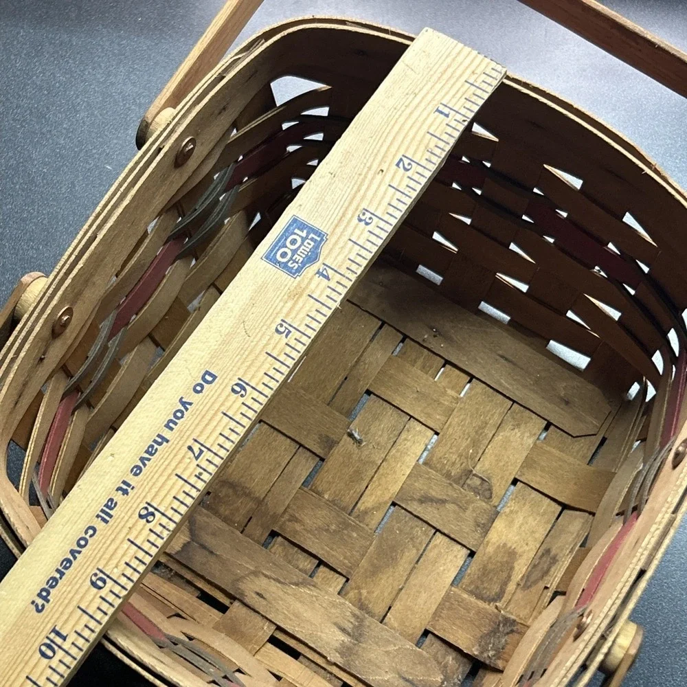 Workshops of GERALD E HENN Handmade Maple 1997 Limited Edition HOLIDAY BASKET